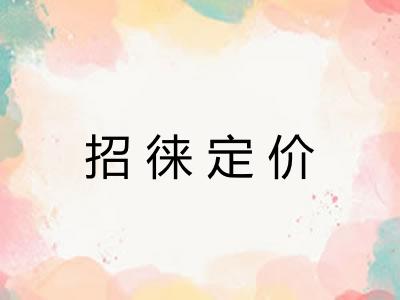 招徕定价
