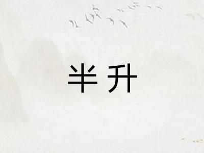 半升