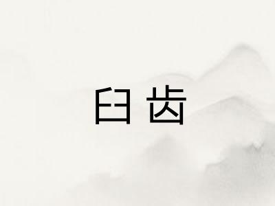 臼齿