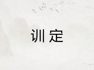 训定