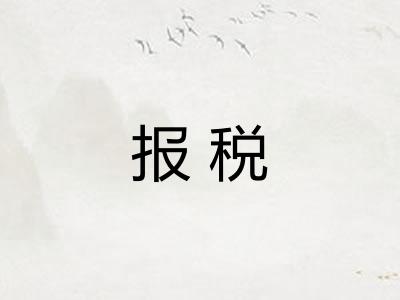 报税