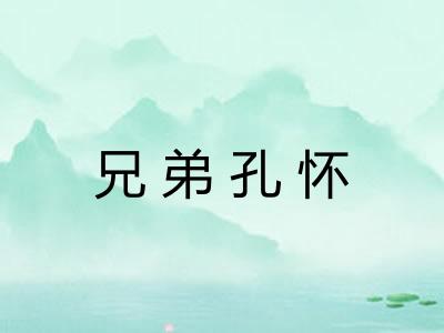 兄弟孔怀