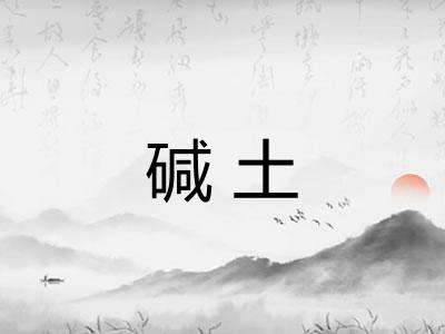 碱土