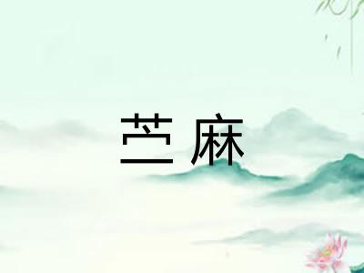 苎麻