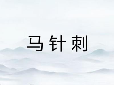 马针刺