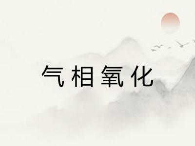 气相氧化