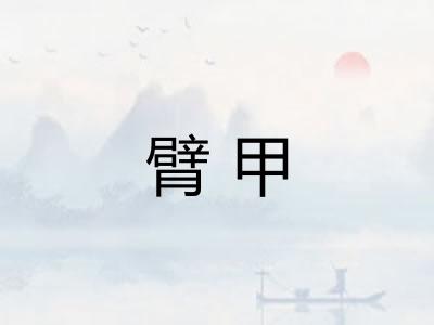臂甲