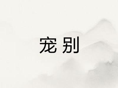 宠别