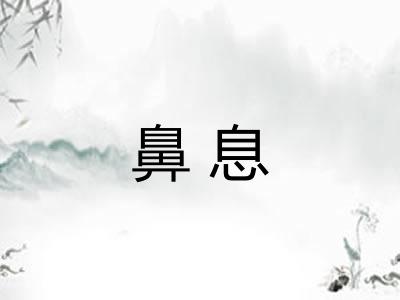 鼻息