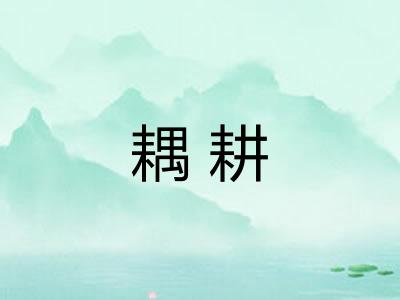 耦耕