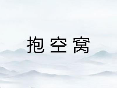 抱空窝