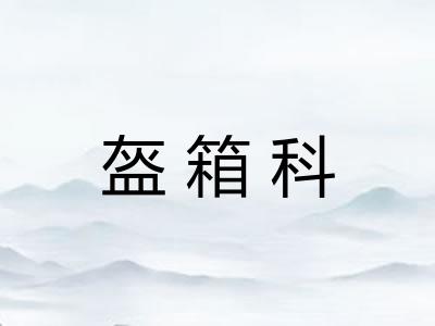 盔箱科