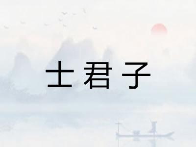 士君子