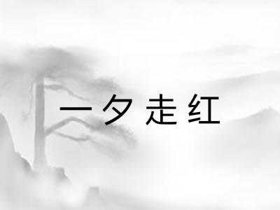 一夕走红