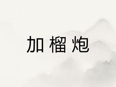 加榴炮
