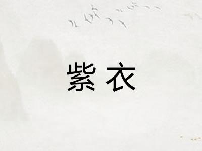 紫衣