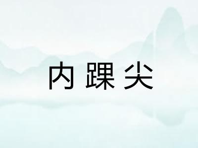 内踝尖