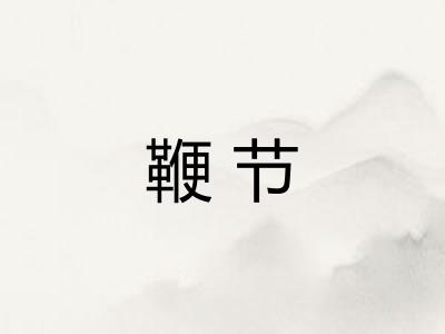 鞭节