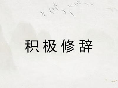 积极修辞