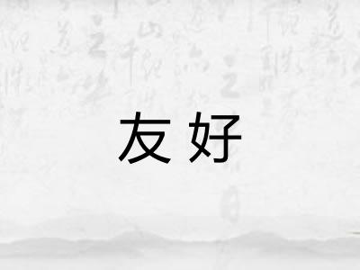 友好