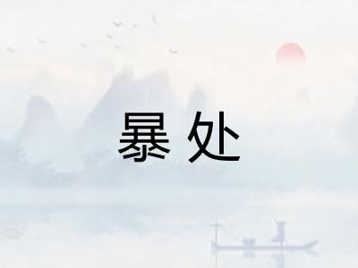 暴处