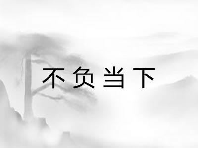 不负当下