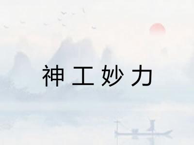 神工妙力