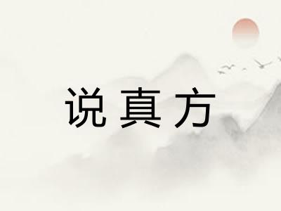 说真方