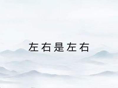 左右是左右