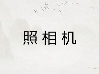 照相机