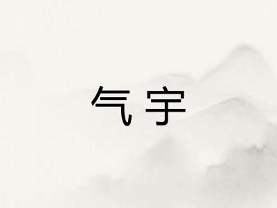 气宇