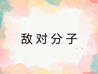 敌对分子
