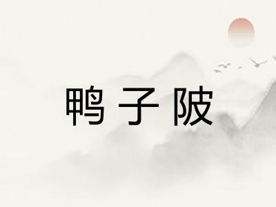 鸭子陂