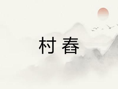 村舂