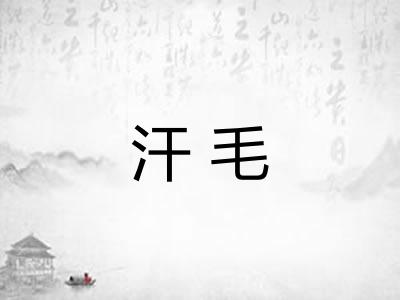 汗毛