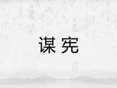 谋宪