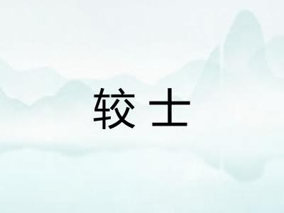 较士