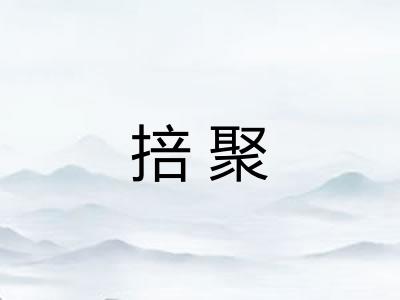 掊聚