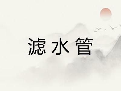 滤水管