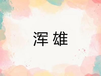 浑雄