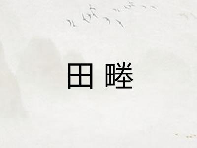 田畻