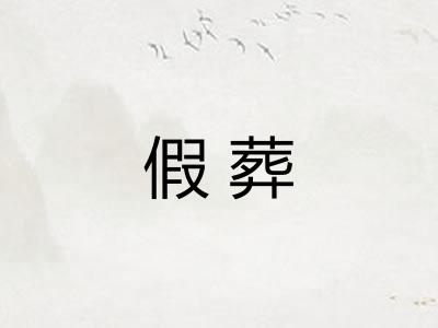 假葬