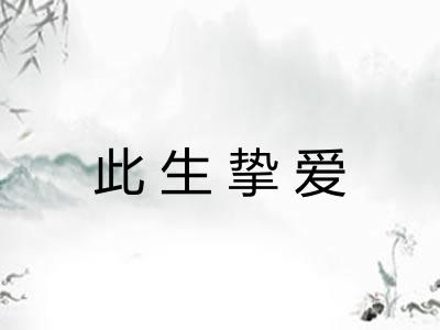 此生挚爱