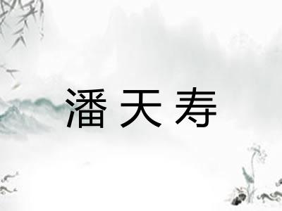 潘天寿