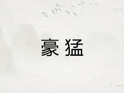 豪猛
