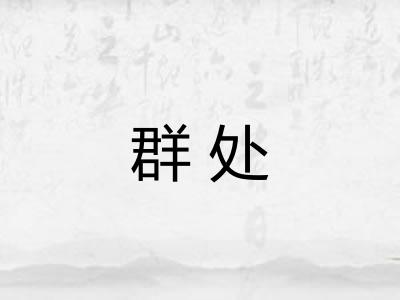 群处