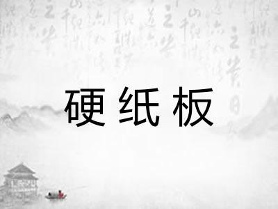 硬纸板
