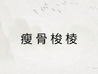 瘦骨梭棱