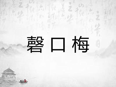 磬口梅