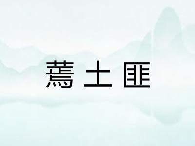 蔫土匪